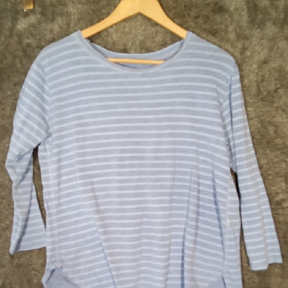Fresh Produce Striped Long Sleeve Tee Casual Cotton Womens Medium - Picture 2 of 10
